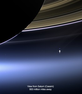 Photo of Earth from the Cassini Spacecraft 